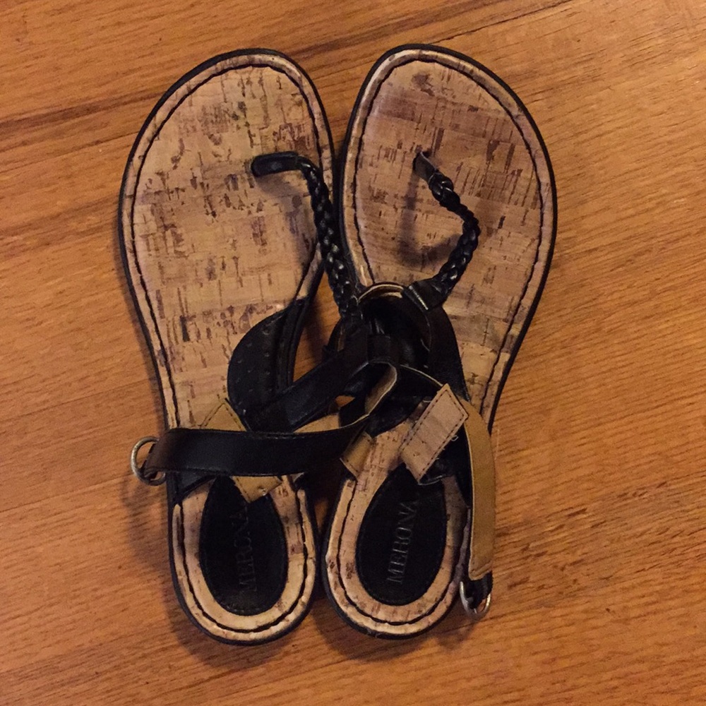 Merona black flats